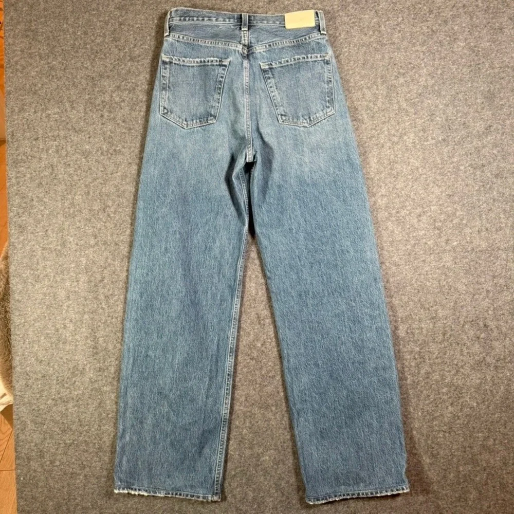 Citizens of Humanity Ayla Baggy Wide Leg Jeans Blue 24 Cotton Rigid Comfy Lux